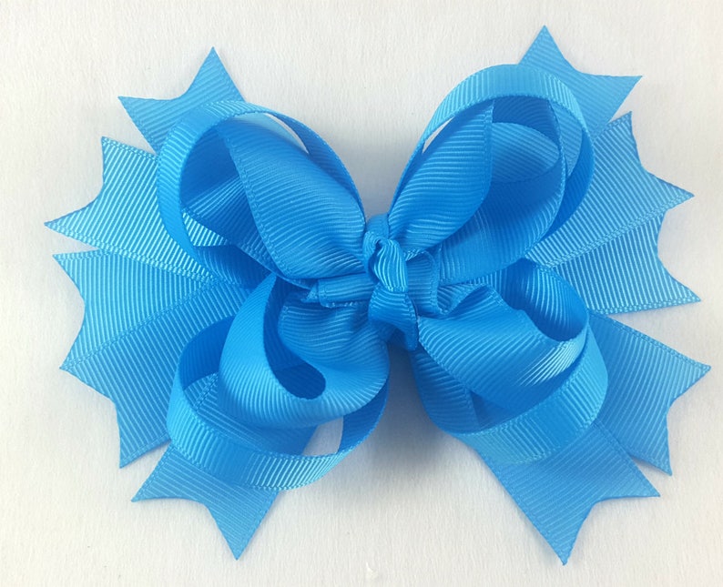 Turquoise Hair Bow/hair Accessories/little Girl Hair Etsy