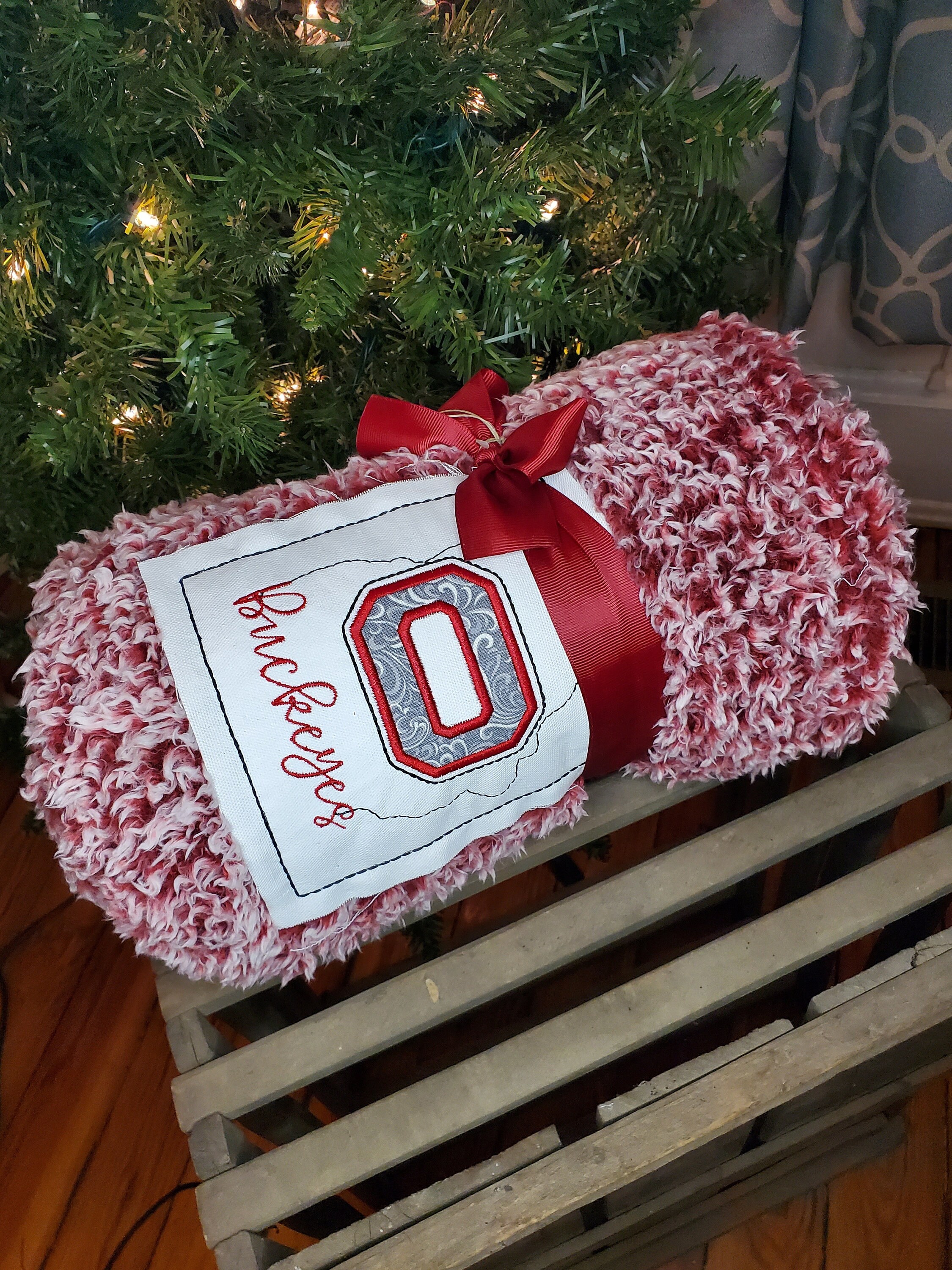 Sherpa Ohio State Blanket Etsy