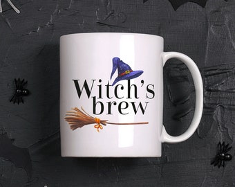 Witch's Brew Coffee Mug: Spooky Halloween Decor