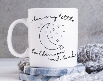 I Love My Little To The Moon & Back Sorority Coffee Mug Gift,Big Little Reveal Gifts,Greek Sorority Sister Gear,Sorority Recruitment Gift