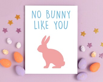 No Bunny Like You Easter Card,Easter Basket Gifts for Kids,Easter Bunny Card,Easter Gift Idea,Christian Easter Gift,Catholic Greeting Cards