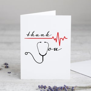Doctor Thank You Card,Nurse Appreciation Card,Healthcare Card,Medical Gift Hospital Gift Hospice Gift,Caregiver Gift,Physician Card,NP Gift