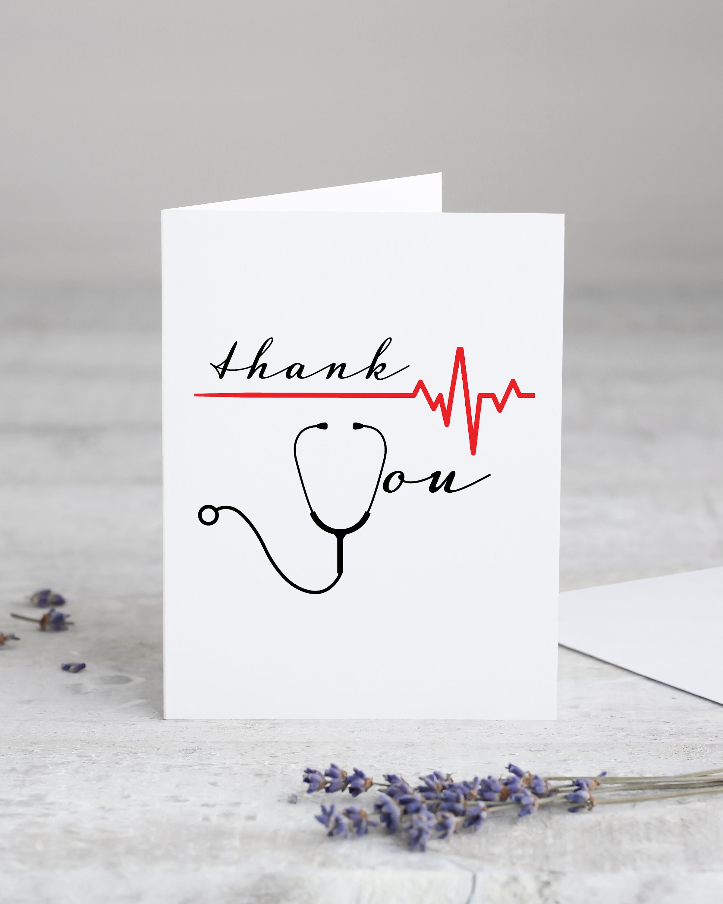 High-Quality Thank You Card For Doctor Design Nature High-Quality Thank You Card For Doctor Design Nature