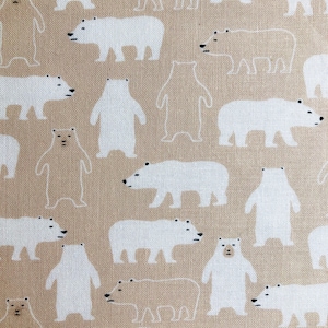 Children&#39;s Bear Design Fabric 100% Cotton Fabric Sold by FQ (18&quot; X 22&quot;) Half Yard,1 Yard,Kids Bear Design Fabric,Brown Bear Fabric