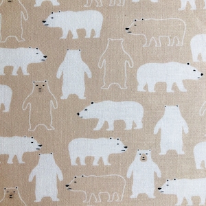 Children's Bear Design Fabric 100% Cotton Fabric Sold by FQ (18" X 22") Half Yard,1 Yard,Kids Bear Design Fabric,Brown Bear Fabric