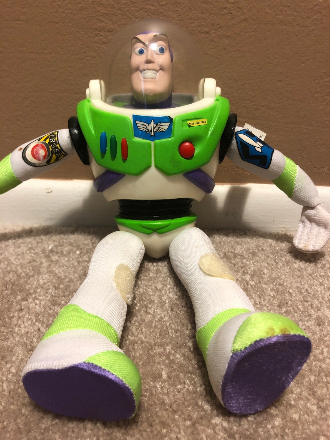 Burger King 1995 Toy Story Buzz Lightyear 9.75 Plush Figure Etsy