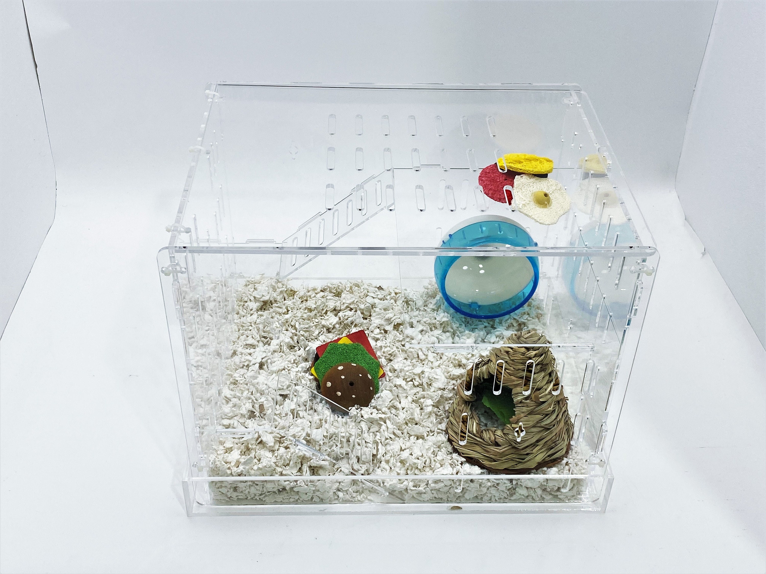 Curated visual reference: Extra Large Clear Acrylic Hamster Cage W White Acrylic Removable Photo Inspiration