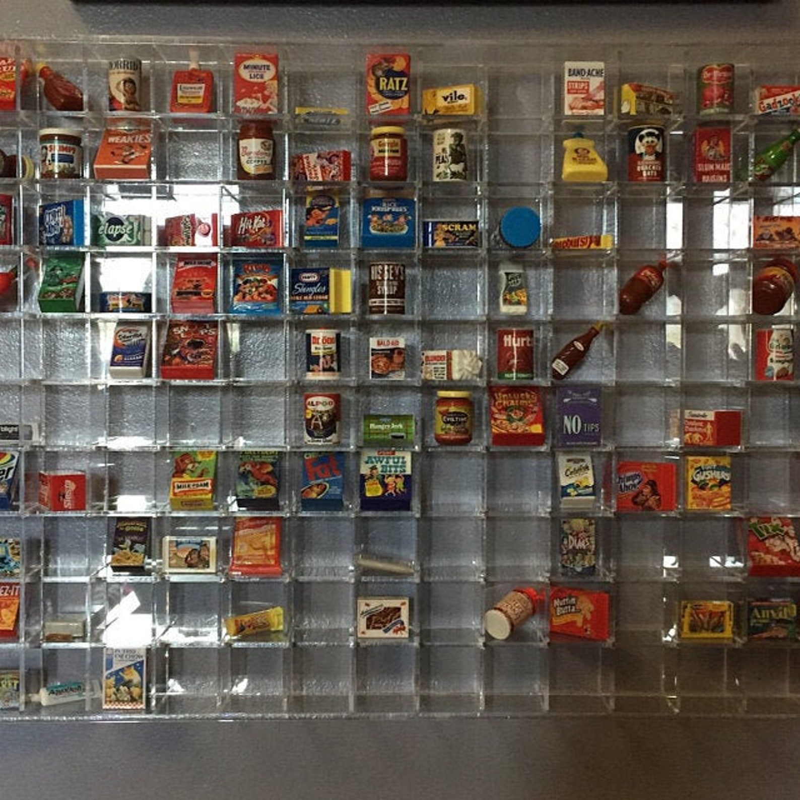 Wall Hanging Acrylic Mini Brands Display Case 150 Openings Etsy
