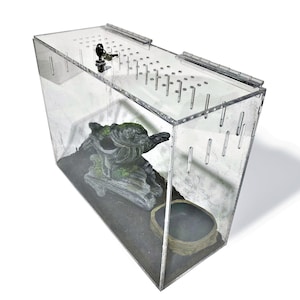 Large Clear Acrylic Lizard and Spider Cage