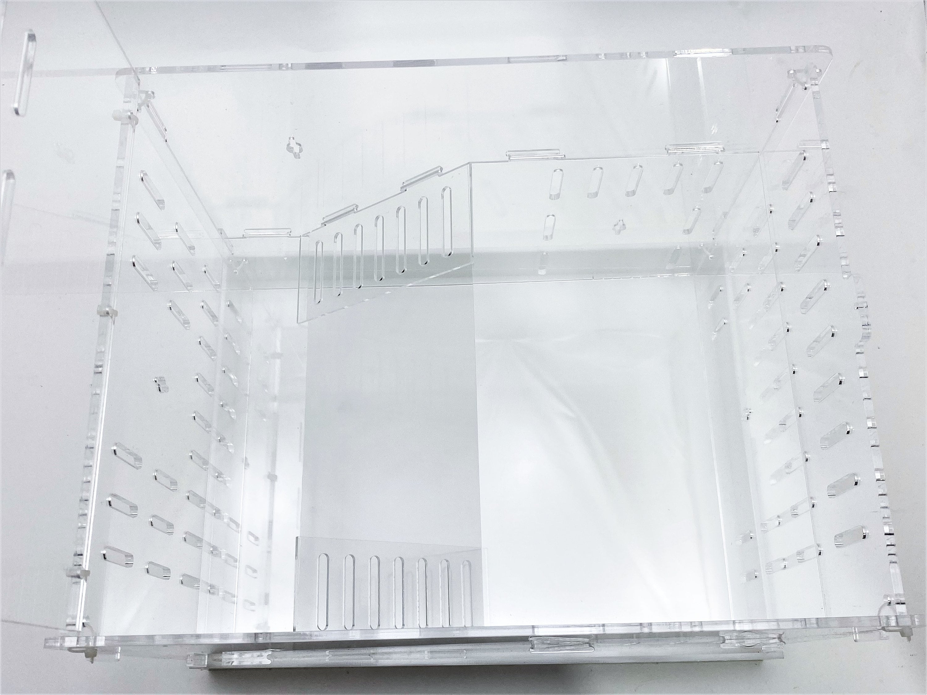 Extra Large Clear Acrylic Hamster Cage W/ White Acrylic Removable Base ...