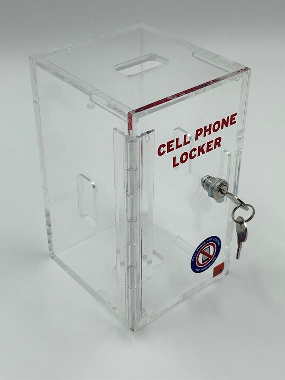 Casier Mural En Acrylique Pour Téléphones Avec Serrure - Plusieurs Tailles (6 à 100 Emplacements) - Pour Bureau, école, Maison