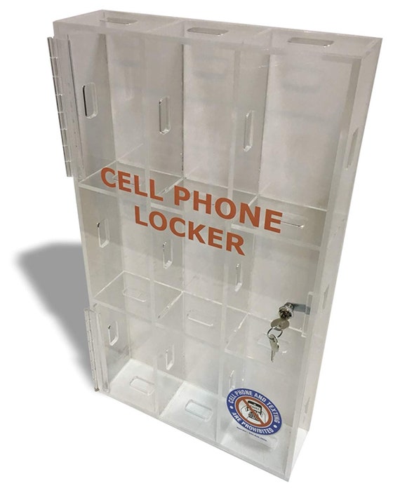 Distraction Lock Box Focus Aid Phone Lock Box With 2 Keys - Transparent Acrylic Mobile Phone ...