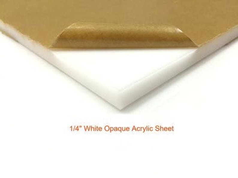 White Opaque Plexiglass Acrylic Sheet 1/4 Thick - Etsy