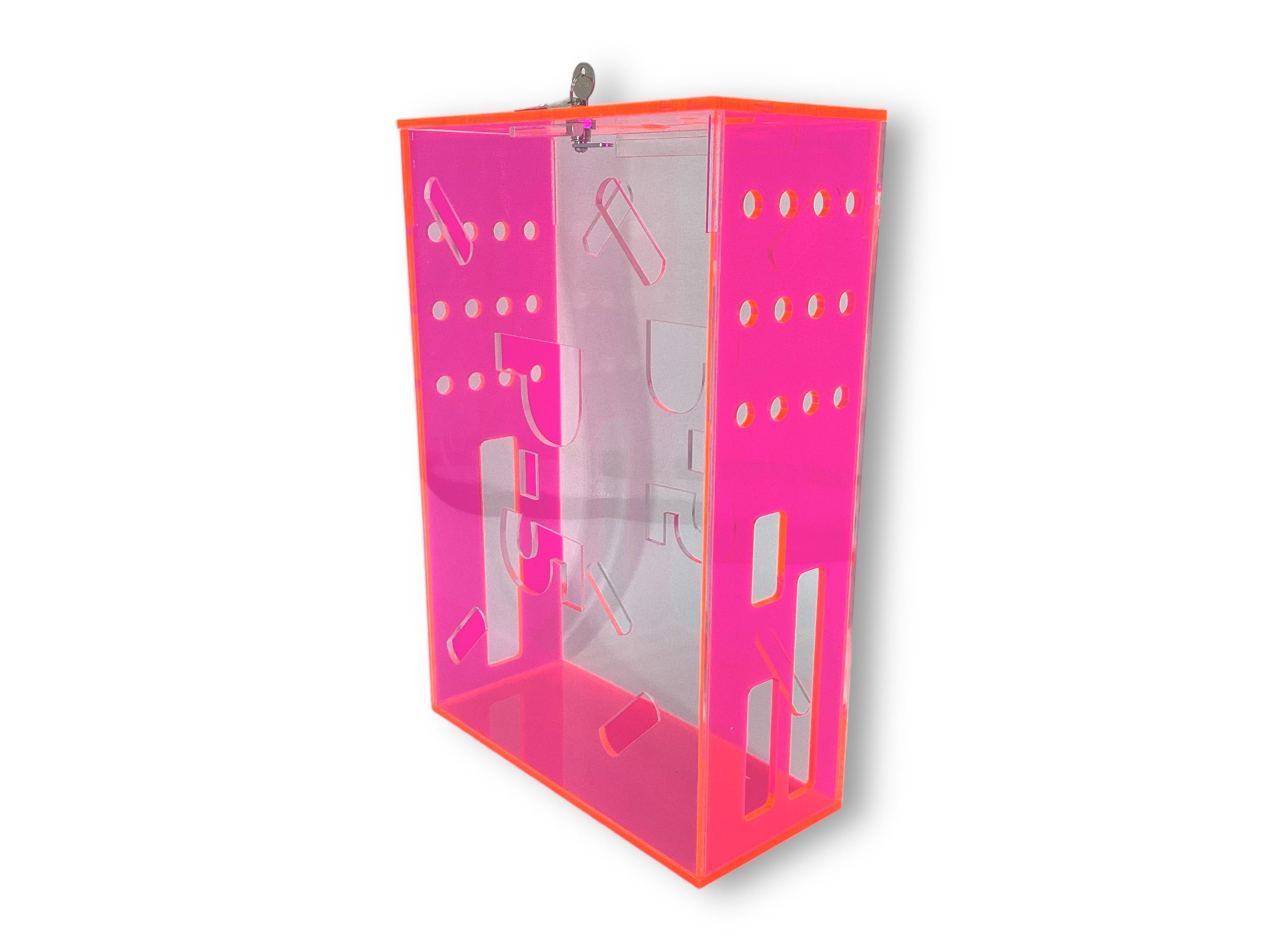 Clear and Fluorescent Pink Acrylic Compatible for Playstation 5