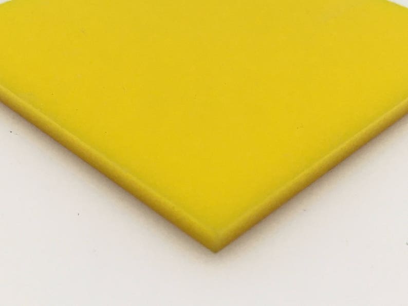 Yellow Plexiglass Acrylic 2037 1/8 Thick Etsy