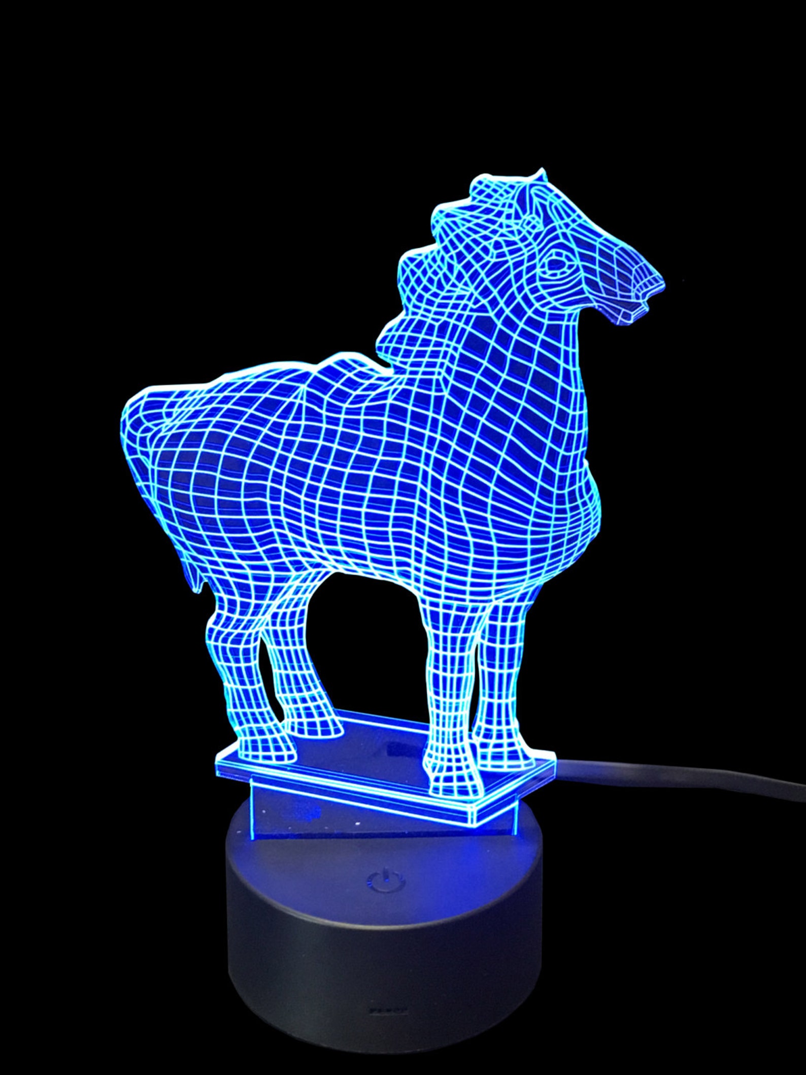 Horse LED Night Light Lamp 3D 124 Etsy