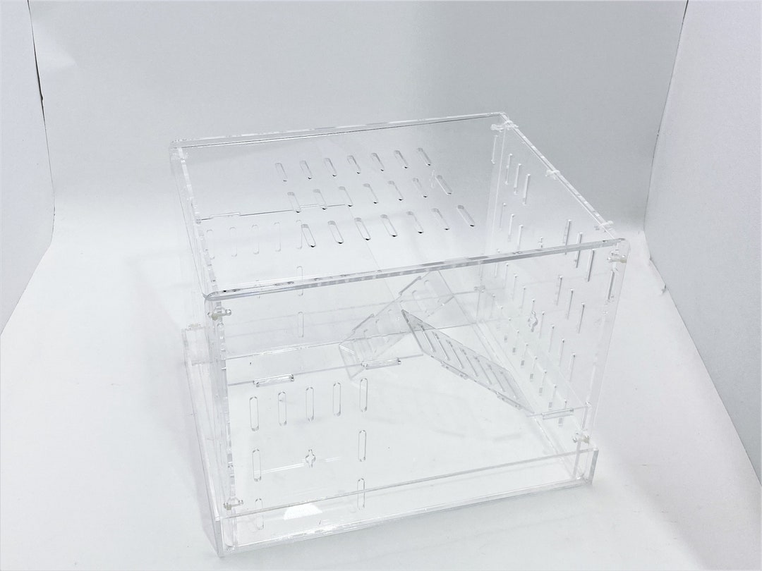 Extra Large Clear Acrylic Hamster Cage W/ Clear Acrylic Removable Base ...
