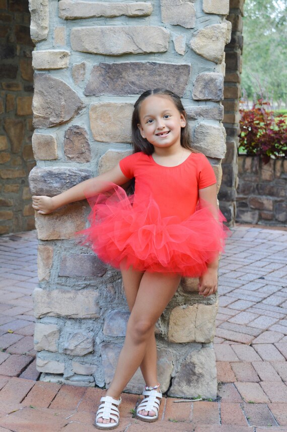 red leotard dress Red Tutu Leotard Bodysuit Baby Girls Holiday Tulle Dress Christmas Birthday Gift Kids Fancy Dress