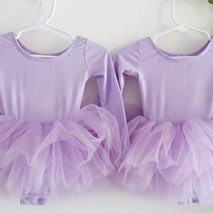 Purple Fairy Tutu Leotard Bodysuit Baby Girls Halloween Costume Lavender Tulle Dress Birthday Gift