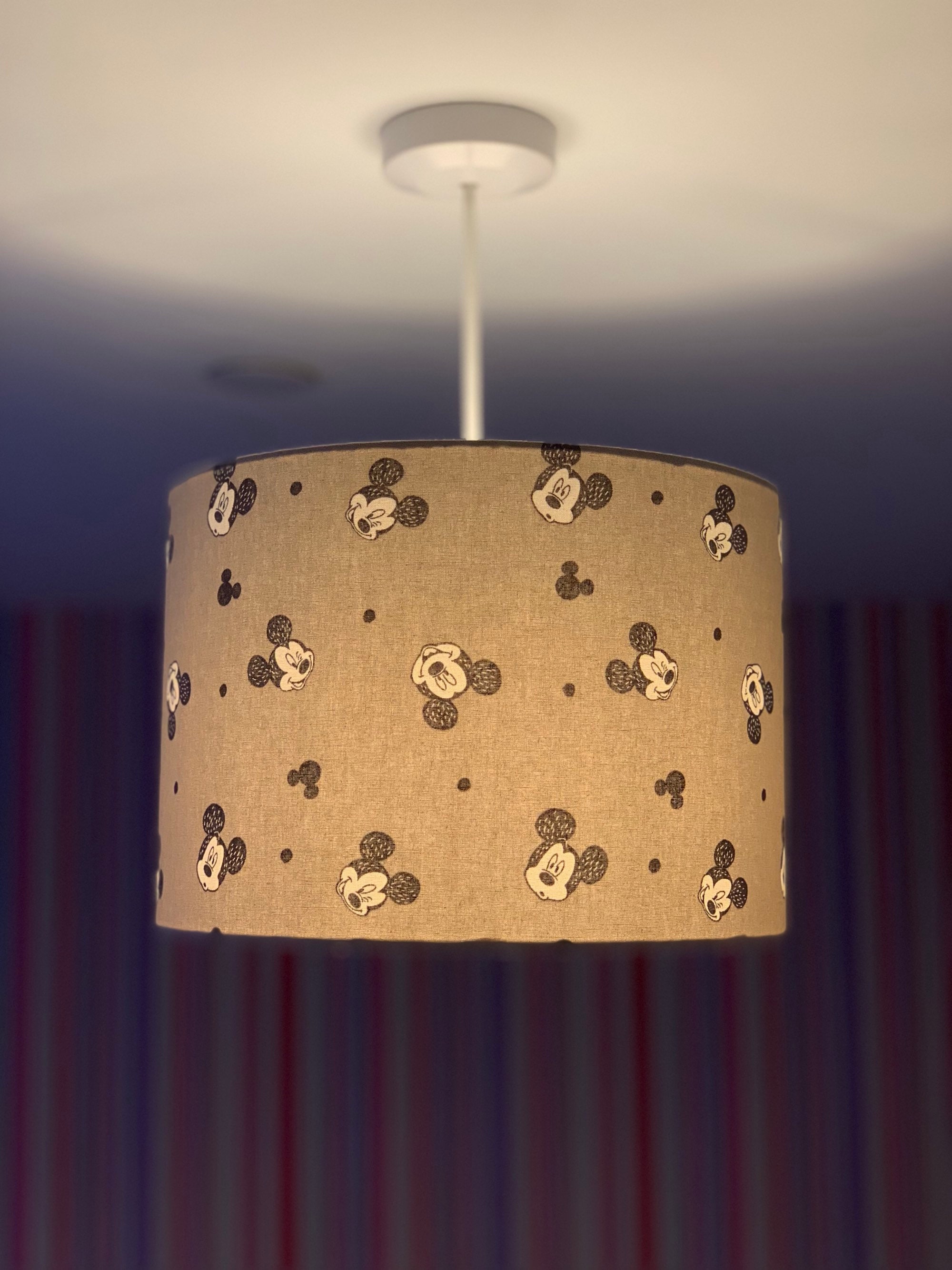 Mickey Mouse Inspired Fabric Lamp Shade Light Shade Etsy
