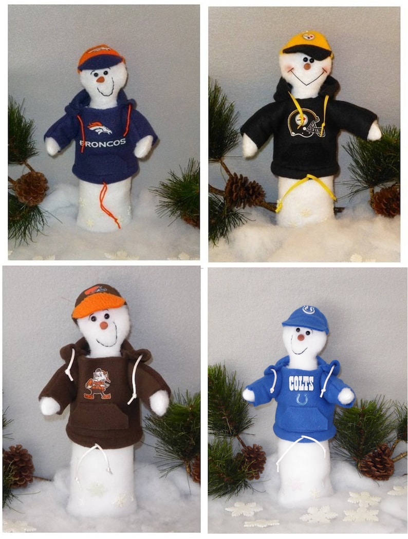 NFL Football Snowman Kid Size 11 With Sweatshirt and Etsy