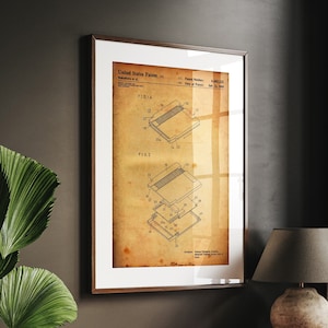 Kaseta z grami wideo na konsolę do gier 1989 Patent Print, Sztuka ścienna do gier, Dekoracja dla graczy, Plakaty do sypialni, Dekoracja akademika, Grafika retro na konsolę