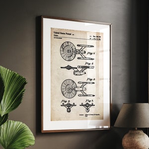 Spaceship 1981 Patent Print, Fan Wall Art, Gift, Office Decor, Space Poster, Bedroom Artwork