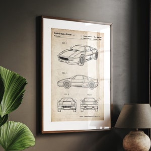 Sports Car 1999 Patent Print, Sports Car Poster, Garage Wall Art, Office Decor, Bedroom Print, Classic Car Gifts, Man Cave Art