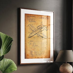 Stampa del brevetto dell&#39;aereo A10 Warthog del 1985, arte murale aeronautica, poster di aerei, regalo per l&#39;aeronautica, regali per piloti, arte aeronautica, decorazioni per ufficio