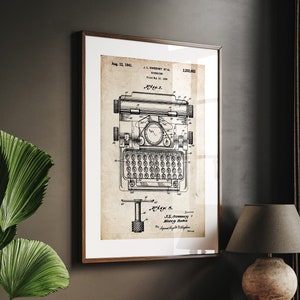 Schreibmaschine 1941 Patent Poster, Schreibmaschine 1941 Patent Poster, Büro Dekor, Geschenk für Verfasser, Arbeitsplatz Poster