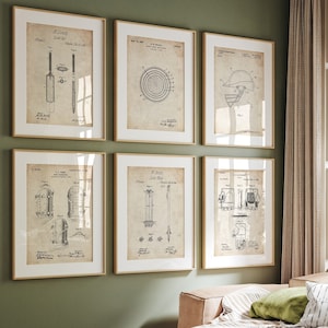 Juego de 6 láminas de críquet, decoración deportiva, arte mural para dormitorio, pósteres para bares deportivos, regalo para jugadores, ilustraciones para salas de juegos, impresiones para oficina