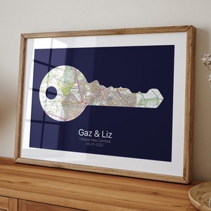 Personalisierter Türschlüssel Karte Druck, Benutzerdefiniertes neues Zuhause Geschenk für Paare, Einweihungsparty Geschenk personalisiert, individuelles erstes Haus Geschenk, Umzugsgeschenk