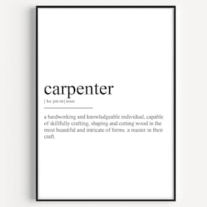 Carpenter Definition Print