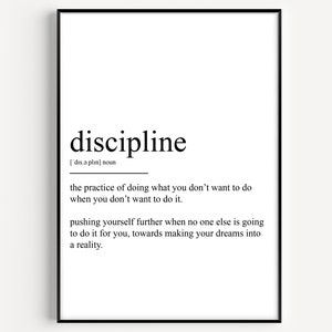 Definición de disciplina Imprimir