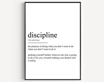Definición de disciplina Imprimir
