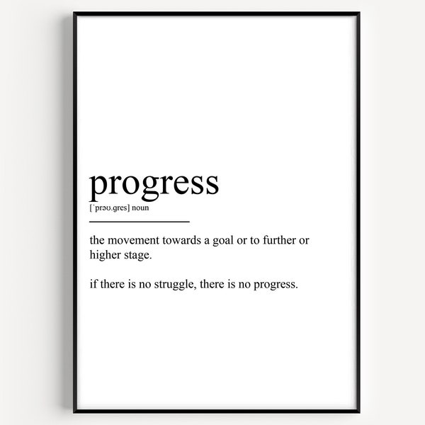 Progress Definition Print