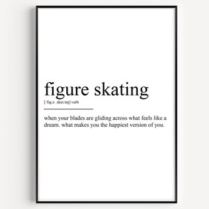 Figure Skating Definition Print