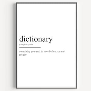 Dictionary Definition Print