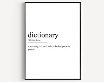 Dictionary Definition Print