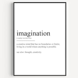 Imagination Definition Print