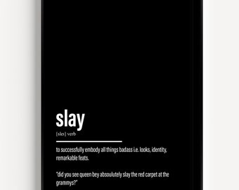 Slay Dictionary Definition - Kaigozen - Digital Art, Humor