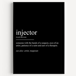 Injector Definition Print - Etsy
