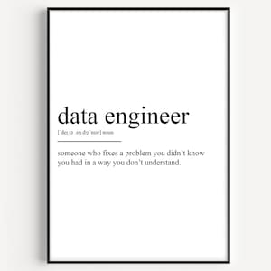Data Engineer Definition Print