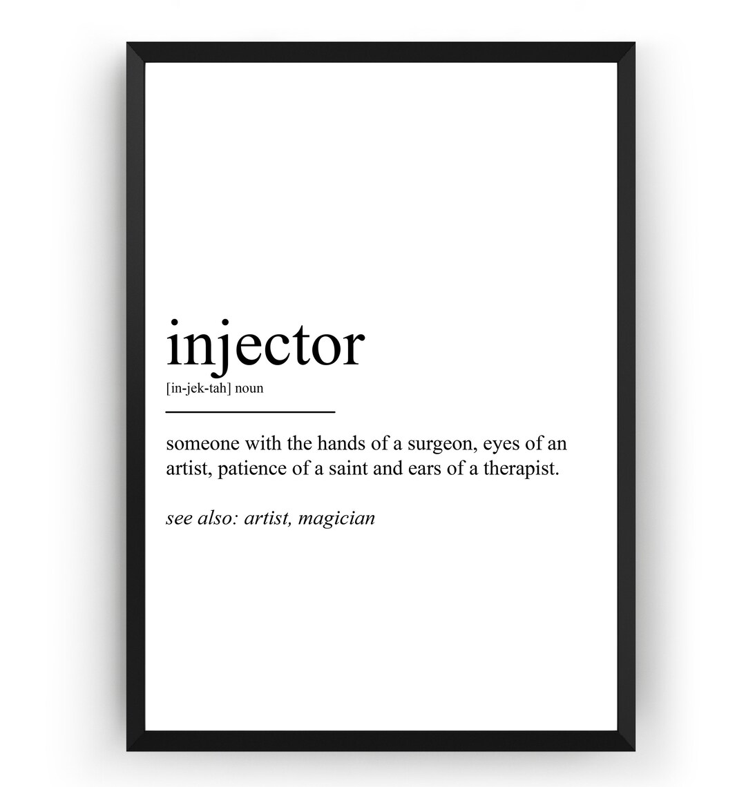 Injector Definition Print - Etsy