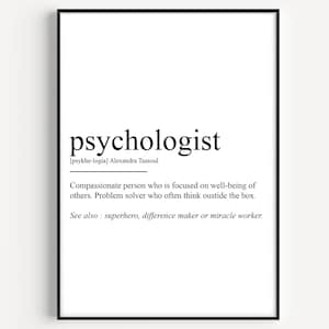 Psychologist Definition Print