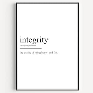 Integrity Definition Druck