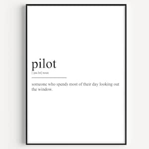 Pilot Definition Print