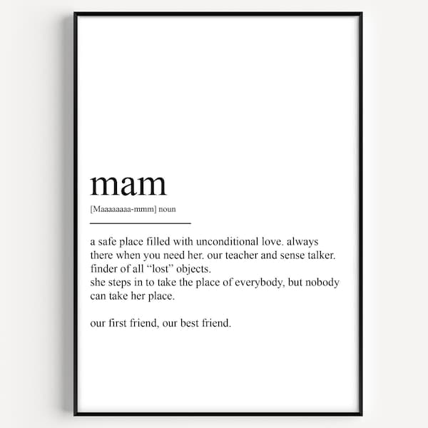 Mam Definition Print