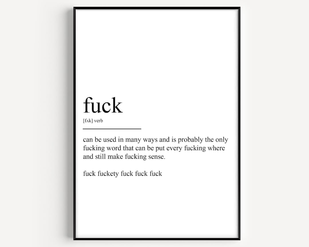 Fuck Definition Print Etsy fuck-definition-print-etsy