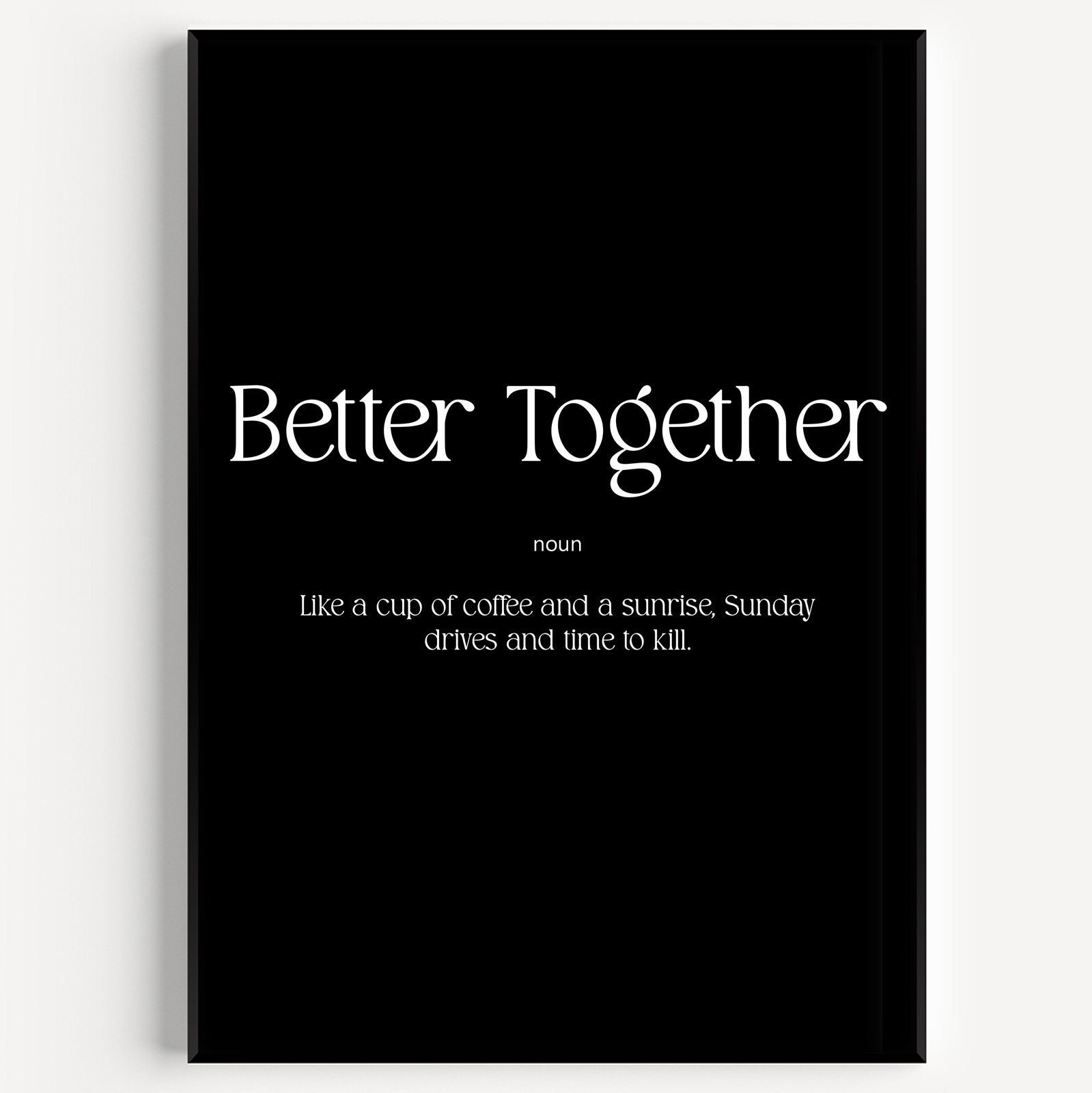 Better Together Definition Print - Etsy